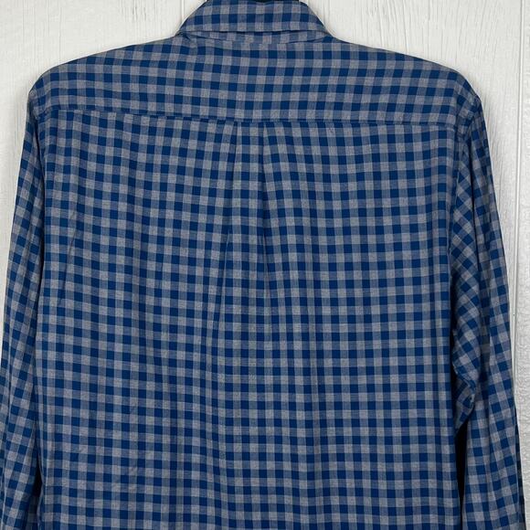Rodd & Gunn shirt men’s XL sports fit blue check/plaid Woven in Italy - Picture 3 of 7